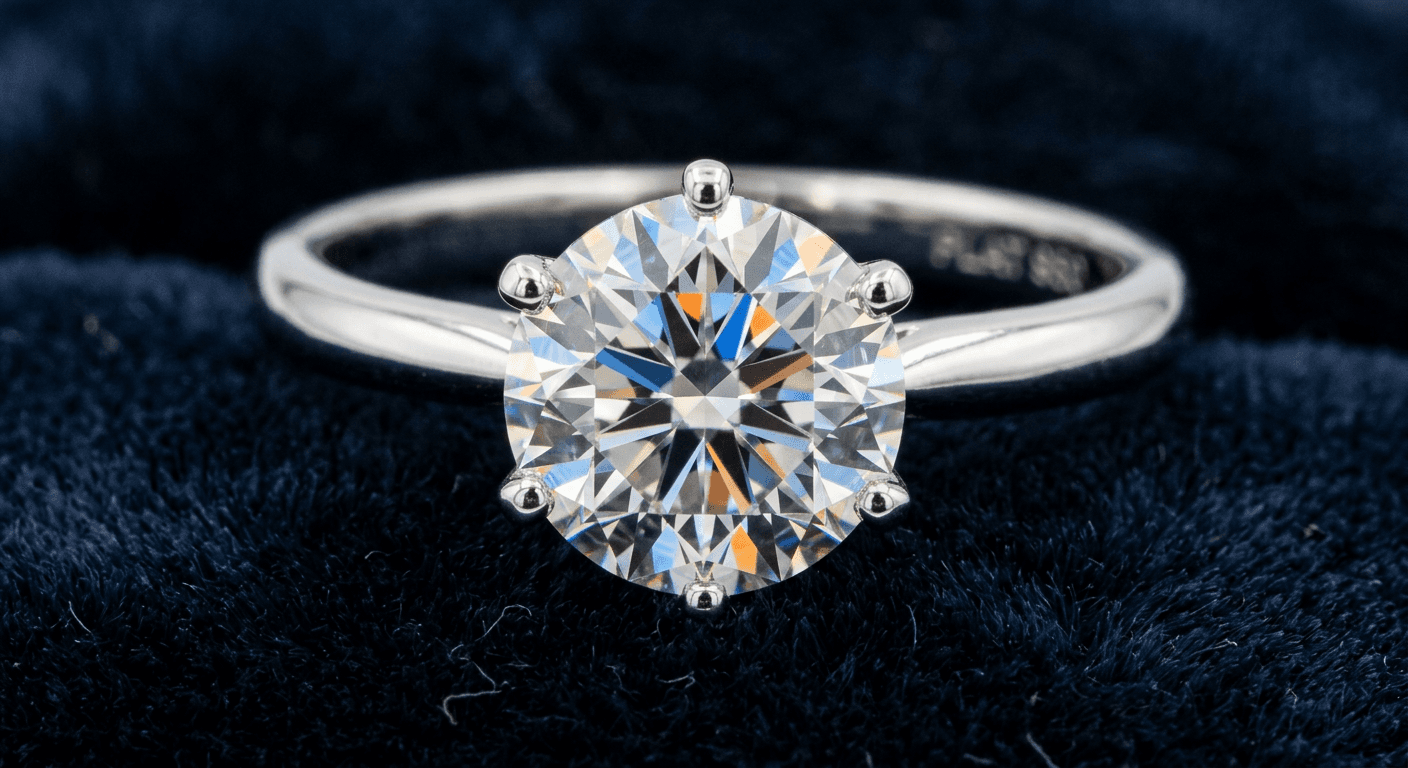 Beautiful 2-carat diamond solitaire ring showcasing stone size and brilliance for TheCaratCut price guide