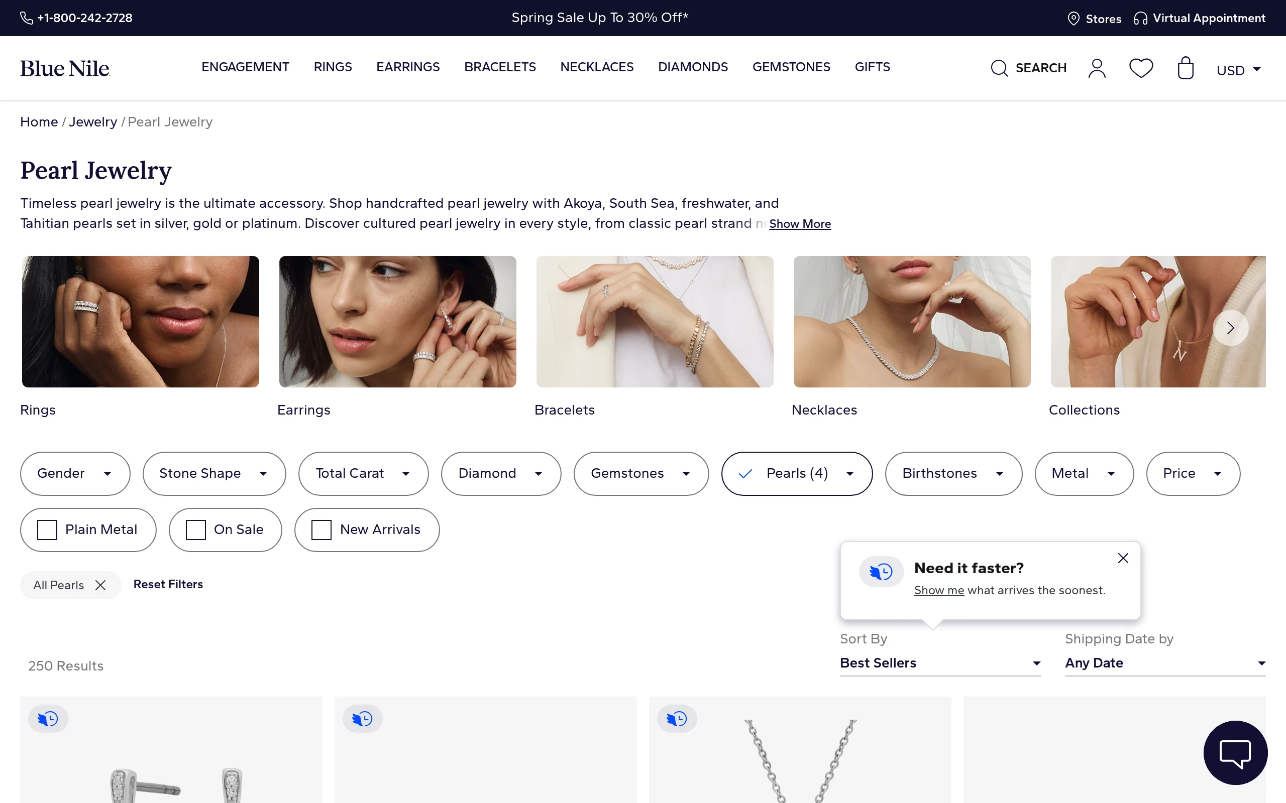 Blue Nile authentic cultured pearl jewelry collection for TheCaratCut pearl guide